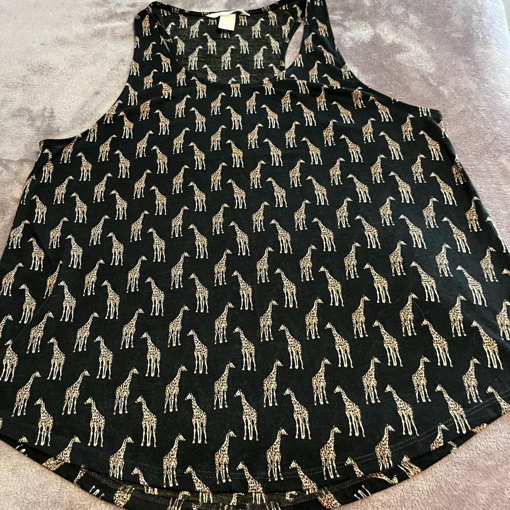 H&M Conscious women’s tank top with Giraffe Design - medium -